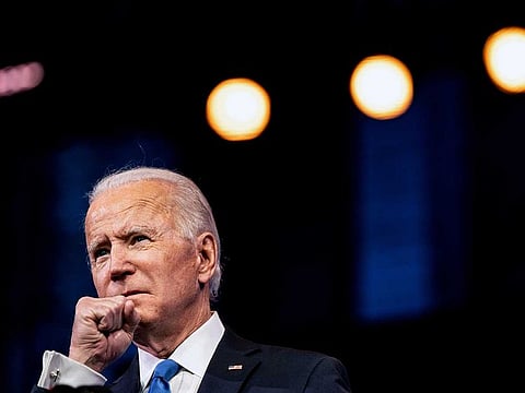 President-elect Joe Biden speaks in Wilmington, Del., on Monday, Dec. 14, 2020.
