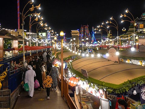 Visitors at Global village in Dubai last year. The Park will open its gates this year on October 26.