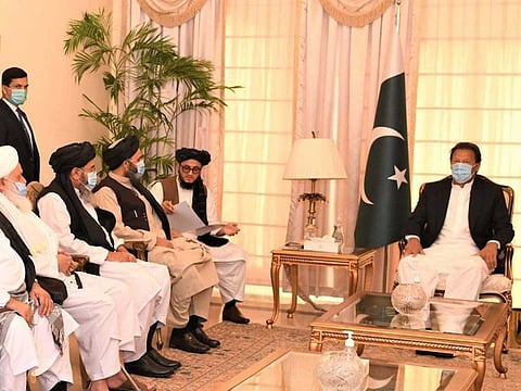 A delegation of Taliban Political Commission, headed by Mullah Abdul Ghani Baradar, called on Prime Minister Imran Khan in Islamabad on December 18.