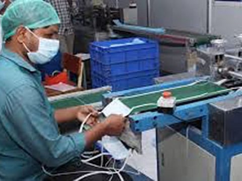 A facility on the outskirts of Hyderabad where some of the masks were supposed to be manufactured.