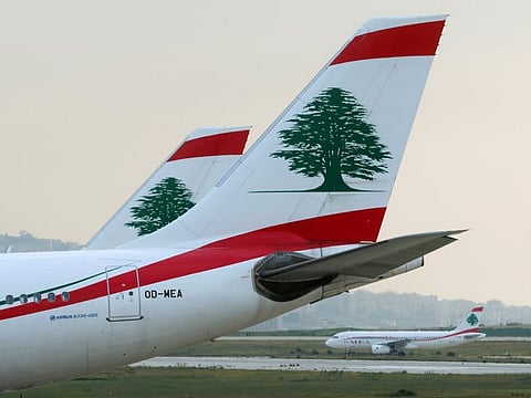 Lebanese Middle East Airlines (MEA) planes are pictured at the tarmac of Beirut international airport, Lebanon February 16, 2020.