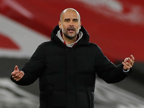 Manchester City's Pep Guardiola