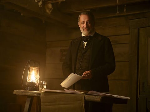 Tom Hanks as Captain Jefferson Kyle Kidd in 'News of the World'.