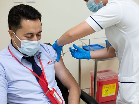 Asif Khan Fazle Subhan, a bus driver with RTA, was among the first five residents of Dubai to have got the vaccine on Wednesday.