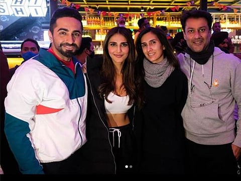 Ayushmann Khurrana with Chandigarh Kare Aashiqui team