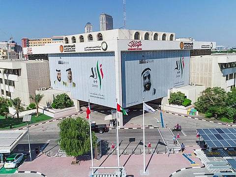 The Dewa headquarters. Dewa’s High-Water Usage Alert initiative helps customers find leaks in their water connections after the meter.
