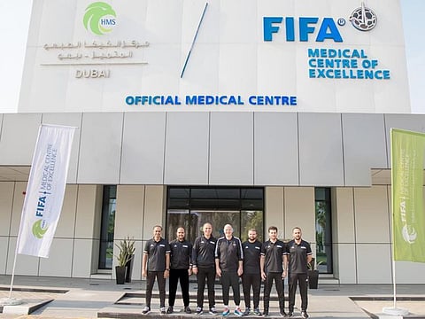 Fifa President Gianni Infantino at the Fifa Centre of Medical Excellence (FCME)