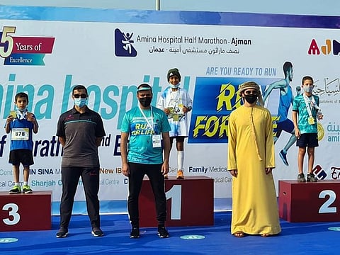 Winners and officials at the award ceremony.