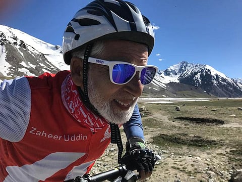 Founder of Early Bird Riders (EBR), an organization set up with an aim to promote cycling, 70-year old Zaheeruddin Khawaja has a passion for cycling and this he has been doing for almost five decades since his childhood.
The seventy-year old ‘young’ man is based in Islamabad and has registered hundreds of girls in the EBR club with a strong belief that by doing cycling they cannot only find a healthy physical activity but they can also remain mentally and socially fit.