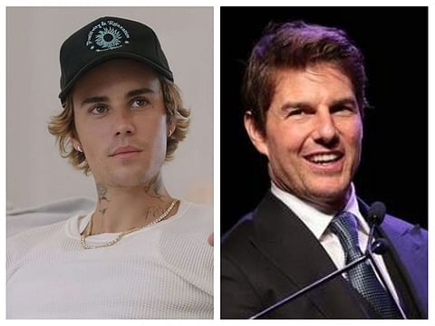 Justin Bieber and Tom Cruise
