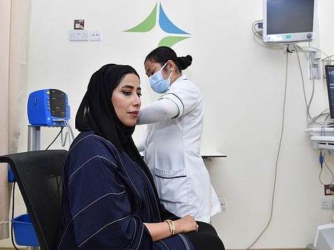 Director General of Dubai Media Office Mona Al Marri receives