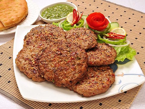 Chapli Kababs - a delicacy from the city of Peshawar in Pakistan