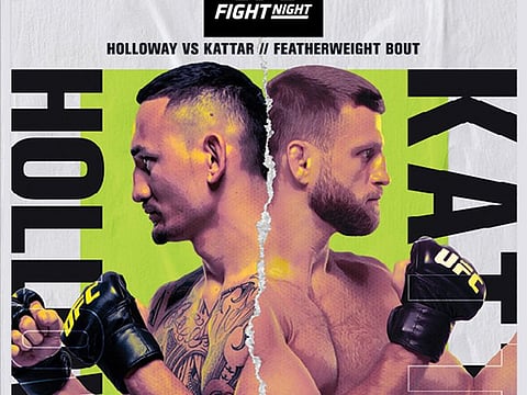 The featherweight bout between world No.1 Max Holloway and No.6 Calvin Kattar will be the first fight of the year at Fight Island.