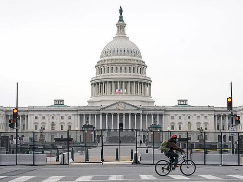 The US Capitol Building in Washington. All 50 states are hosting midterm elections Tuesday that will determine the balance of power in Washington and state capitals across the nation.