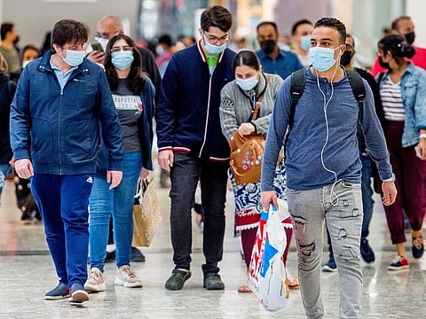 Shoppers at the Mirdif City Centre during the Dubai Shopping Festival.