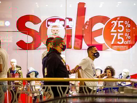 Shoppers at The Mirdif City Center during the DSF.