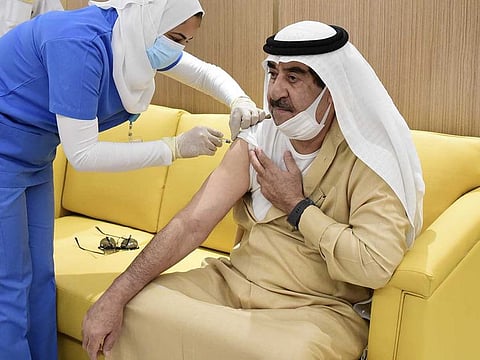 Umm Al Quwain Ruler receives COVID-19 vaccine jab