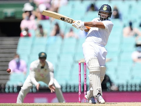 Rishabh Pant of India during the final day of the third Test against Australia