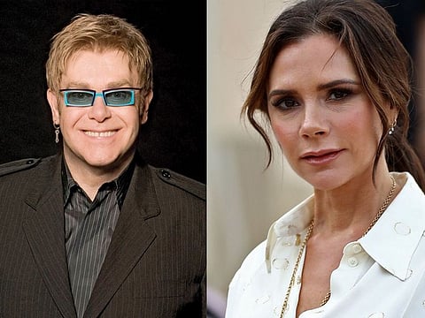 Elton John and Victoria Beckham.