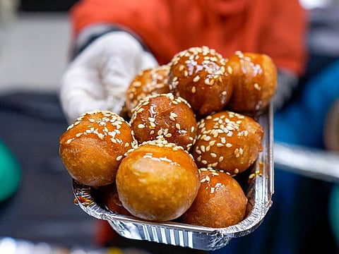 Emirati luqaimat at Global Village in Dubai