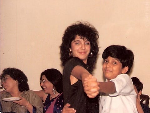 Farah Khan and Farhan Akhtar in their younger days.