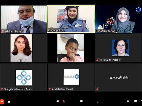 Sharjah Police organises a virtual workshop on cybercrime for Sharjah students