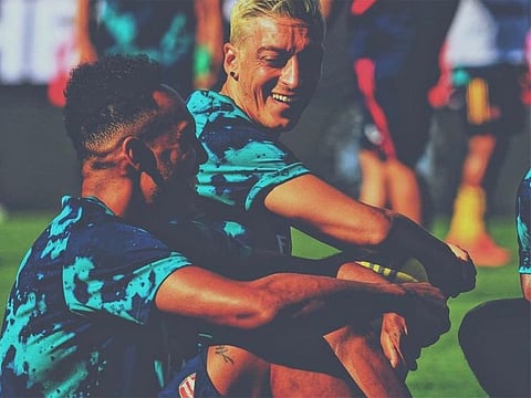 Aubameyang and Ozil.