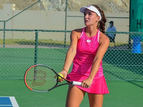 Darja Semenistaja of Latvia lost to fifth-seeded Kurumi Nara of Japan in Fujairah.