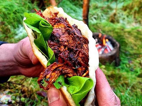 Food bloggers @Menwiththepot became internet famous for their videos of cooking in the woods, shared on TikTok.
