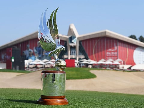 The Abu Dhabi HSBC Championship Falcon trophy is what they are all chasing this week