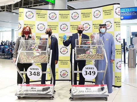 The winning tickets being drawn by top DDF officials in the latest DDF raffle on Wednesday