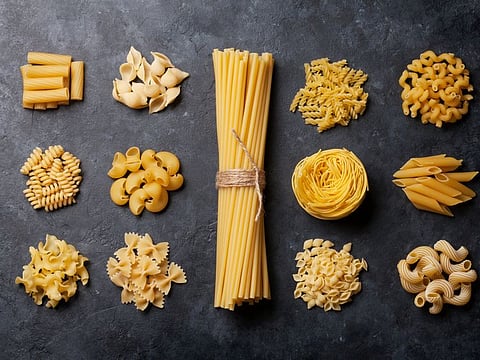 There are around 350 different varieties of pasta