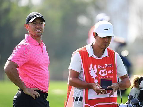 Rory McIlroy hit a best-ever 64 at the Abu Dhabi HSBC Championship