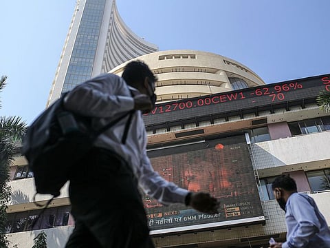 Bombay Stock Exchange (BSE) building in Mumbai, India. India's blue-chip stock index S&P BSE Sensex touched an all-time high on Wednesday, boosted by technology and metal stocks.