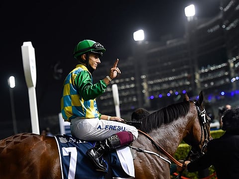 Military Law, ridden by Antonio Fresu, established his credentials by winning Round 1 of the Al Maktoum Challenge on the opening day of the 2021 Duabi World Cup Carnival at Meydan.