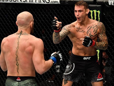 Dustin Poirier defeated Conor McGregor at UFC 257 on Yas Island in Abu Dhabi