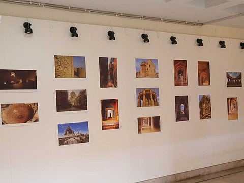 Some of the photographs exhibited at the Aks-e-Sindh exhibition in Karachi.
