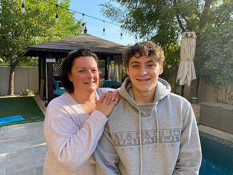 Laurence Arca-Bathe, director of Urban Energy Fitness, and her teenage son Matthis have both now received the vaccine