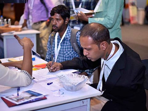 A candidate with different ability is applying for a job through the start-up 6 Degrees Diversity Counsel