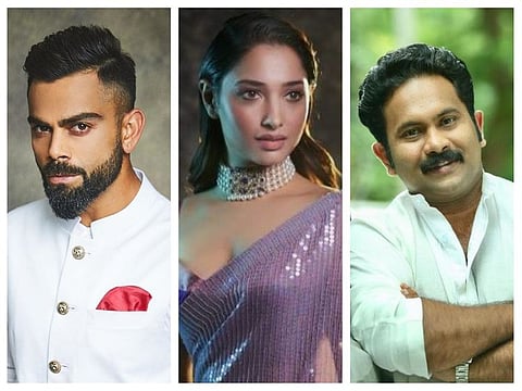 Virat Kohli, Tamannaah Bhatia and Aju Vargheese