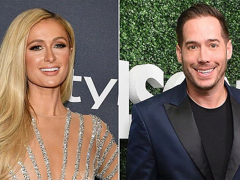 Paris Hilton and Carter Reum.