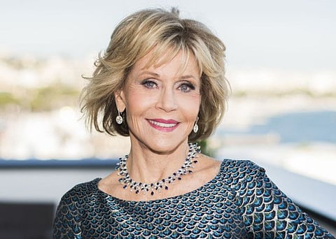 Actress Jane Fonda appears at the 71st international film festival in Cannes, southern France, on May 12, 2018.