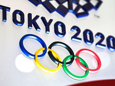The Tokyo 2020 Olympics Games logo is seen in Tokyo.