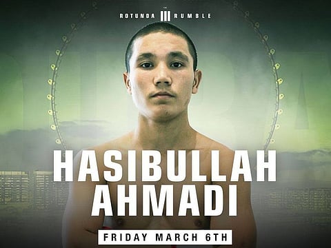 Hasibullah Ahmadi, the young Dubai-based Afghani feathweight, has been unbeaten in 10 fights so far.