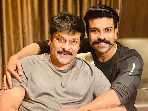 Chiranjeevi and Ram Charan.
