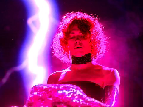 In this file photo taken on April 19, 2019 SOPHIE performs at Mojave Tent during the 2019 Coachella Valley Music And Arts Festival on April 19, 2019 in Indio, California.