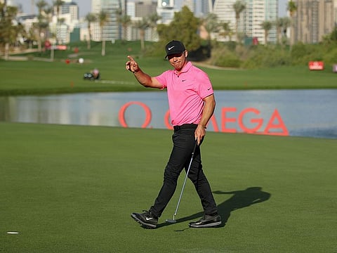 Paul Casey is in command at the Omega Dubai Desert Classic