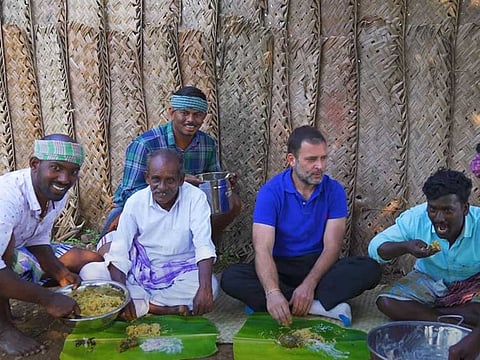 Rahul Gandhi at Tamil cookery show