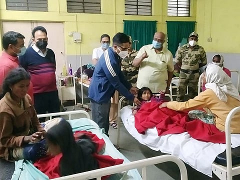 12 children were given a drop of sanitiser instead of a polio dose at Kapasi Kopari under Ghatanji Primary Health Center, in Maharashtra.
