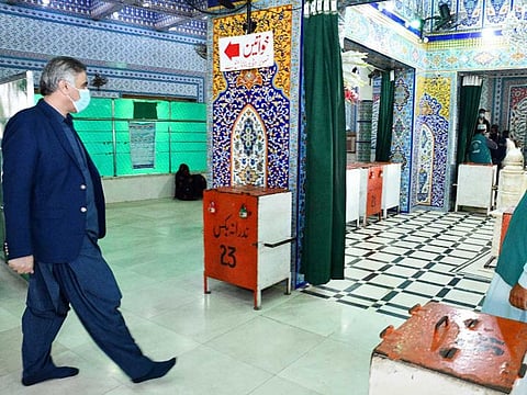 Sindh Awqaf Minister Sohail Anwar Siyal visits the shrine of Abdullah Shah Ghazi in Karachi after its reopening.